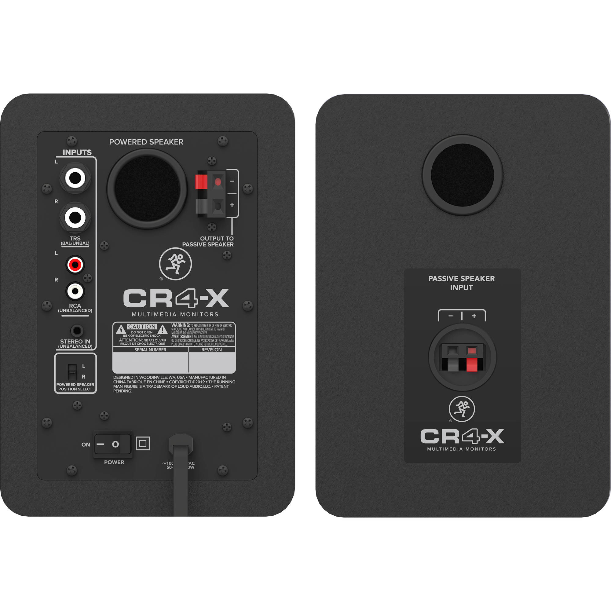 Mackie 2052118-00-RB CR4-X 4" Creative Powered Speakers (Pair) - Certified Refurbished