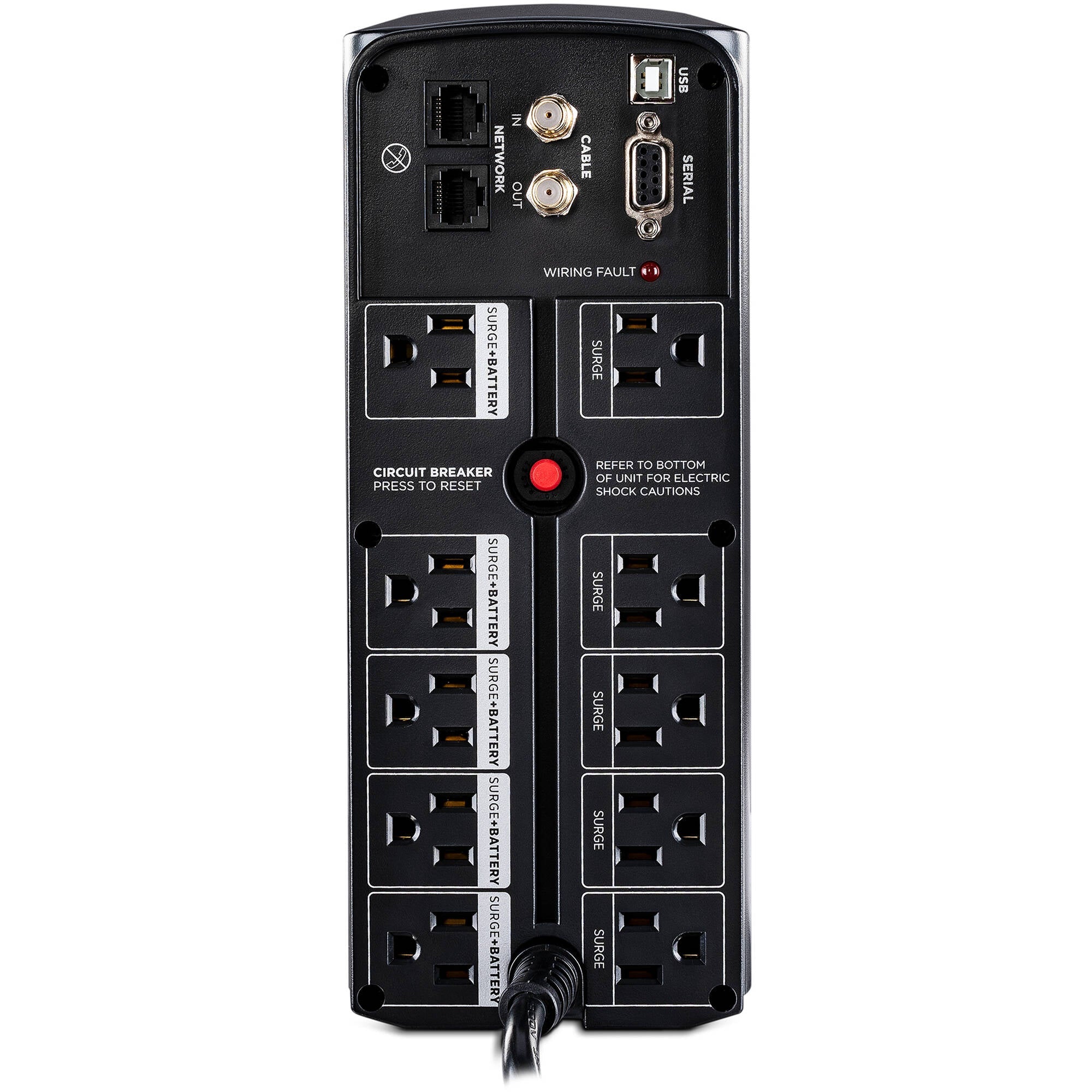 CyberPower CP900AVR-R CPS Tower AVR 900VA/560W 8 Outlets UPS - New Battery Certified Refurbished