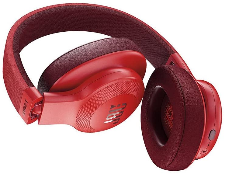 JBL JBLE55BTRED-Z Bluetooth Over Ear Headphones Red - Certified Refurbished