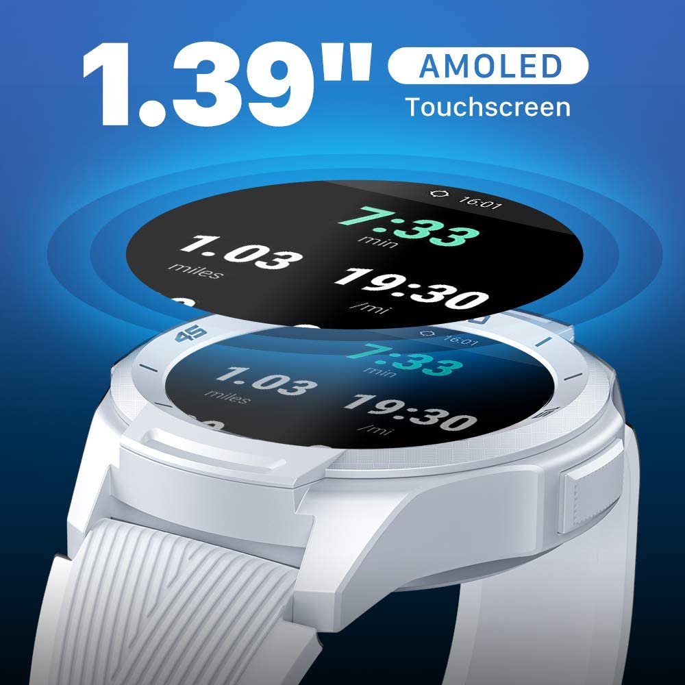 TicWatch P1022000500-RB S2 Waterproof Smartwatch Android and iOS White - Certified Refurbished