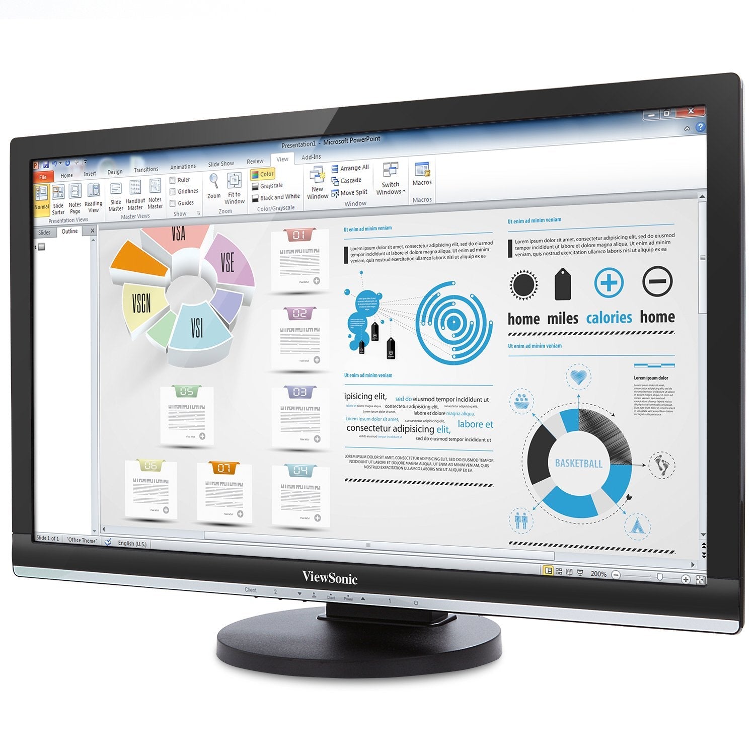ViewSonic SD-T245_BK_US0-R 24" Thin Integrated Client Monitor - Certified Refurbished