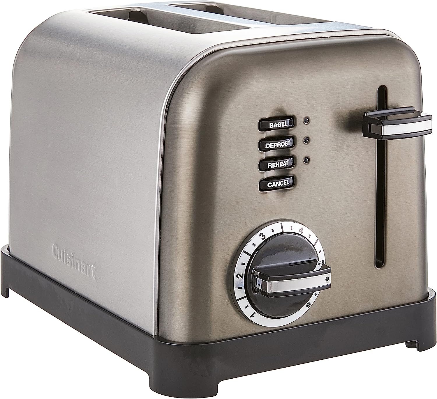 Cuisinart CPT-160BKS 2-Slice Metal Classic Toaster, Stainless Steel/Black - Certified Refurbished