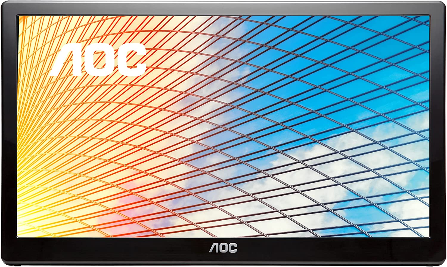 AOC E1659FWU-B 15.6" 1366 x 768 60Hz Ultra portable Monitor - Certified Refurbished