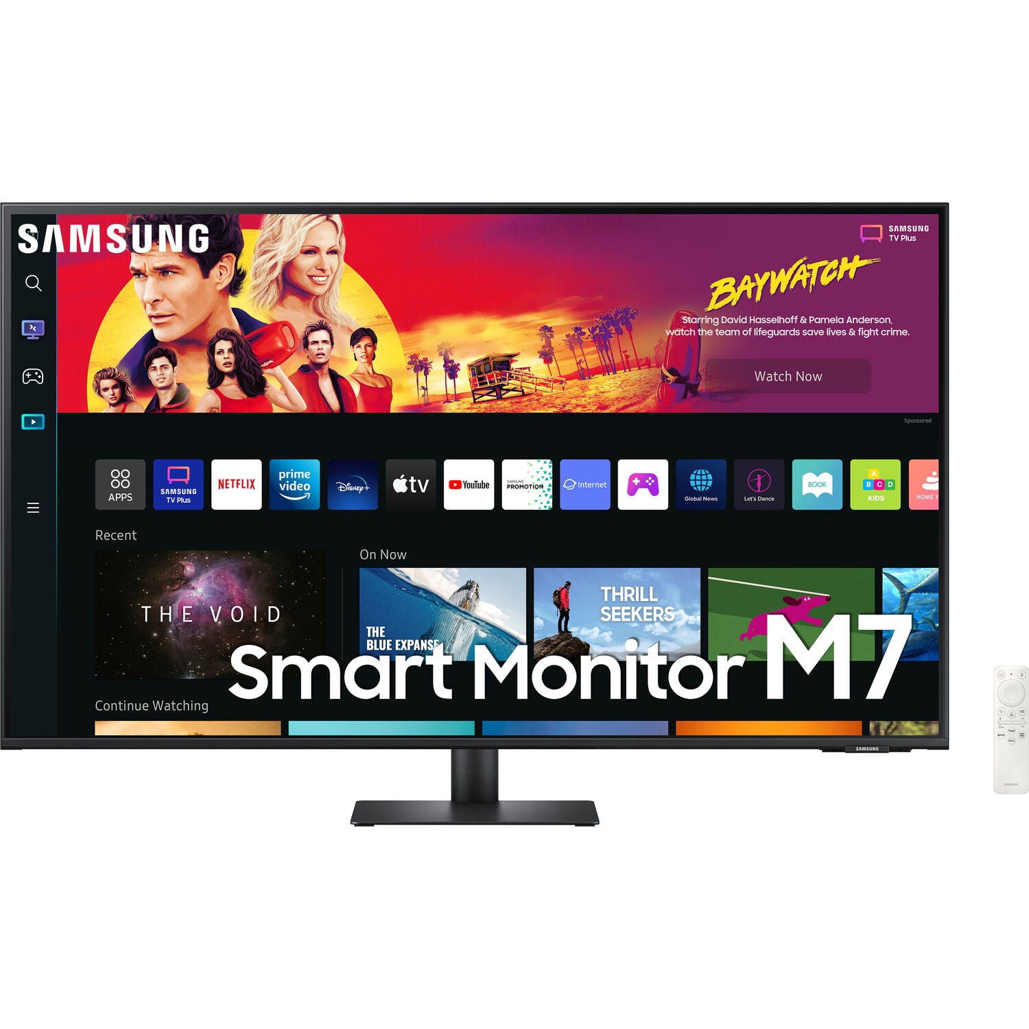Samsung LS43BM702UNXZA-RB 43" M70B 3840x2160 60Hz UHD Smart Monitor Black - Certified Refurbished