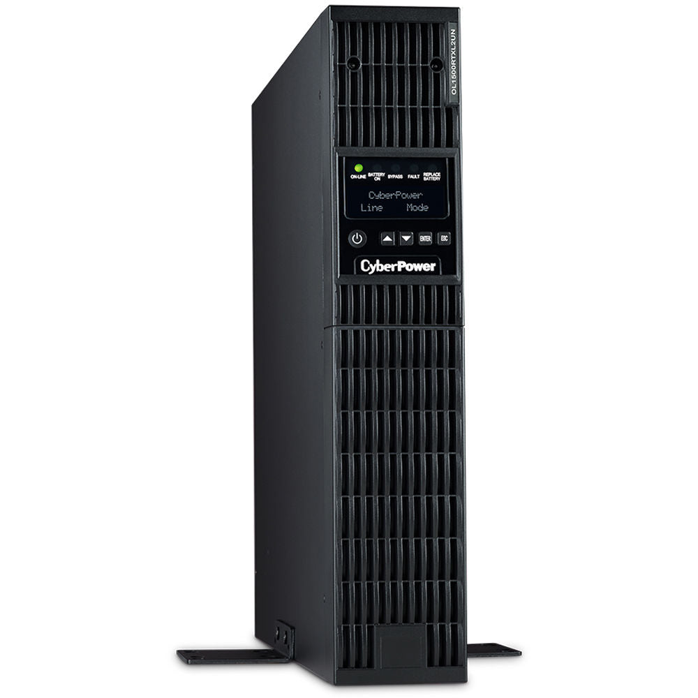 CyberPower OL1500RTXL2UN-R 1500VA/1350W 8 Outlets 2U Rack/Tower + Pre-Installed SNMP Card Smart App Online UPS System - New Battery Certified Refurbished