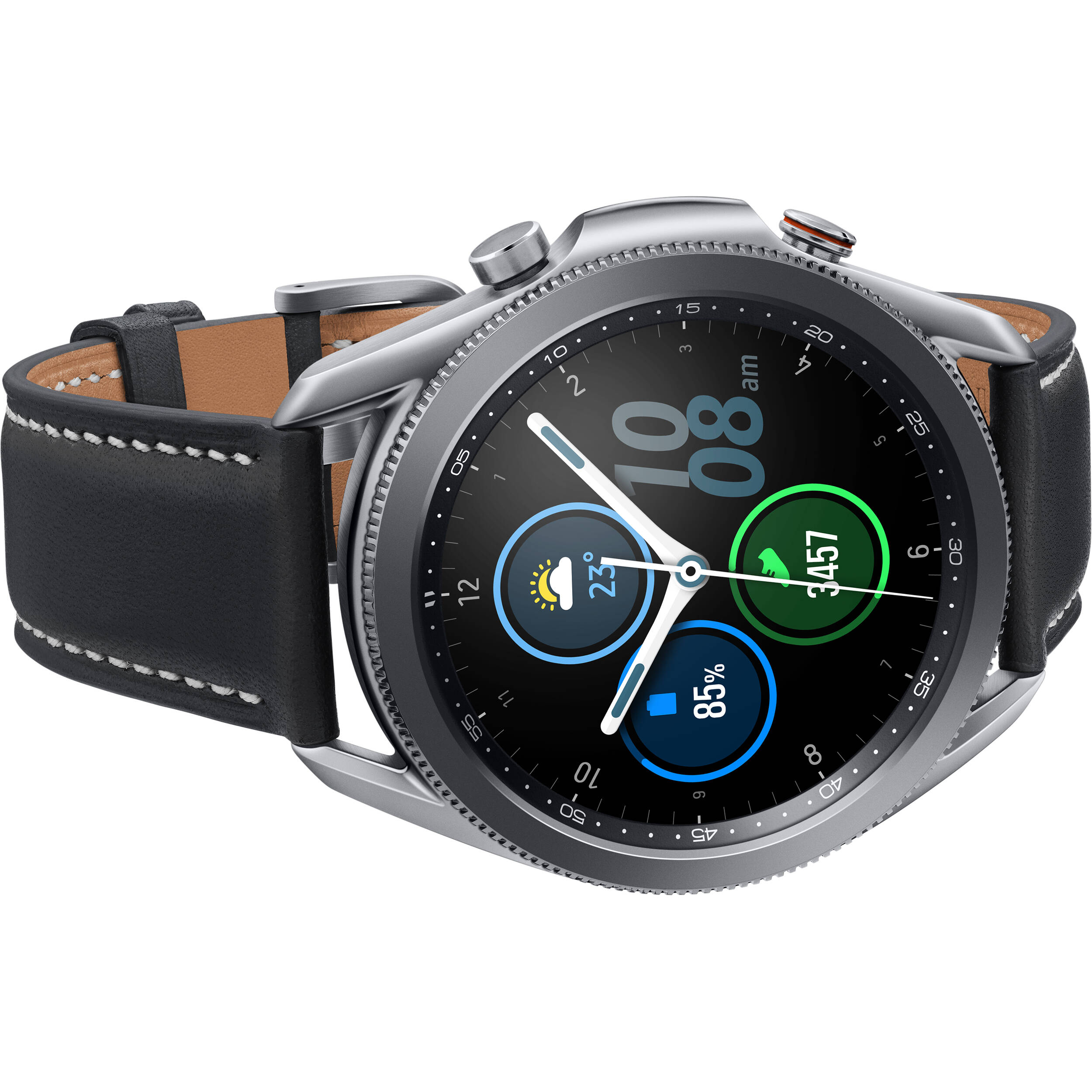 Samsung SR-SM-R840NZSAXAR-RB Galaxy Watch 3 45mm Bluetooth Silver - Seller Refurbished