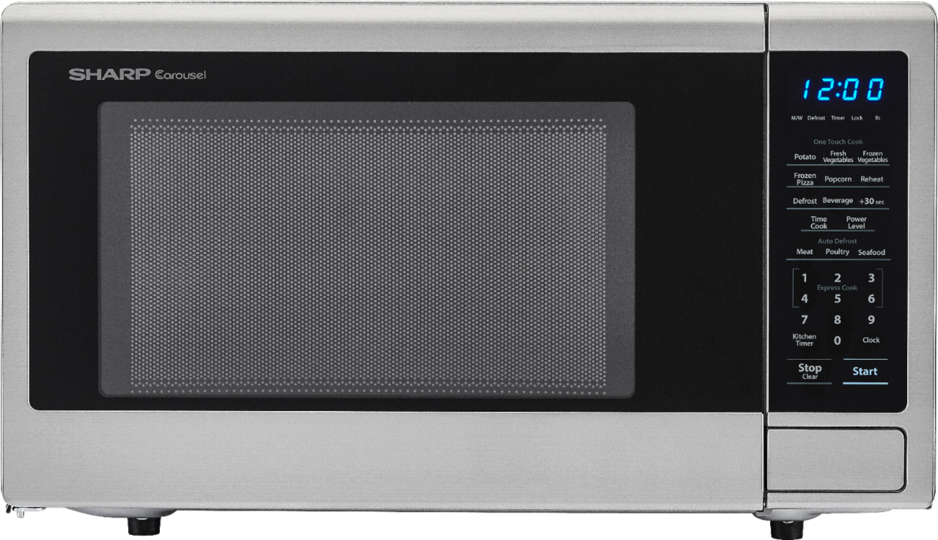 Sharp SMC1842CS 1.8 CF 1,100W Stainless Steel Countertop Microwave Oven - Certified Refurbished