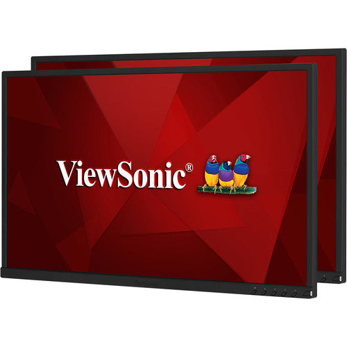 ViewSonic VG2448_H2-R 24" 40 Degree Tilt for Home and Office Dual Pack Head-Only IPS 1080p Monitors - Certified Refurbished