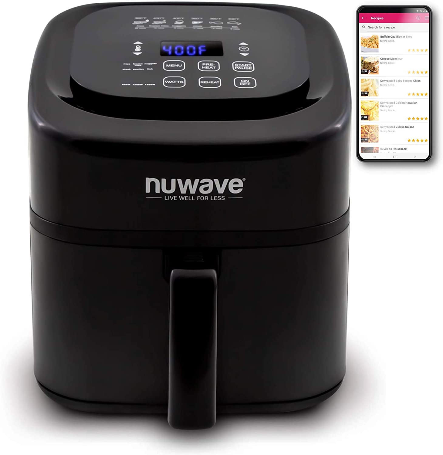 NuWave NW37031R 6 Qt Air Fryer Certified Refurbished