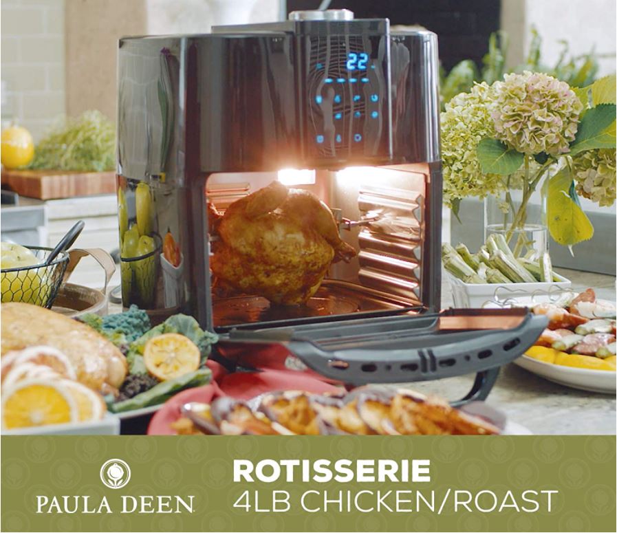 Paula Deen PDAAO1-RB 13 QT 1700 Watt XL Family-Sized Air Fryer Oven wi