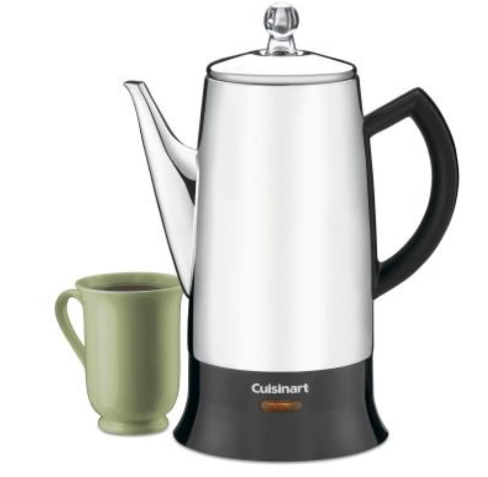 Cuisinart PRC-12FR Classic 12 Cup Stainless Steel Percolator Black/Stainless - Certified Refurbished