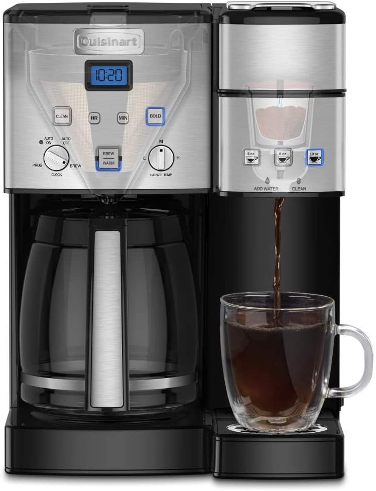 Cuisinart SS-15FR SS-15 Single-Serve 12-Cup Combo Coffeemaker - Certified Refurbished