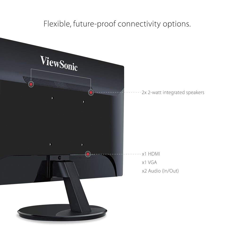 ViewSonic VA2459-SMH-R 24" IPS 1080p Frameless LED Monitor with HDMI and VGA Inputs - Certified Refurbished