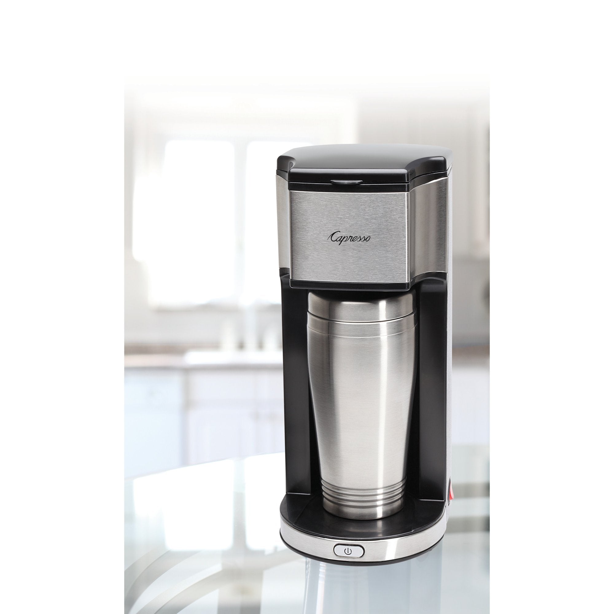 Capresso ONTHEGO-RB 425 Personal Coffee Maker, Silver/Black - Certified Refurbished