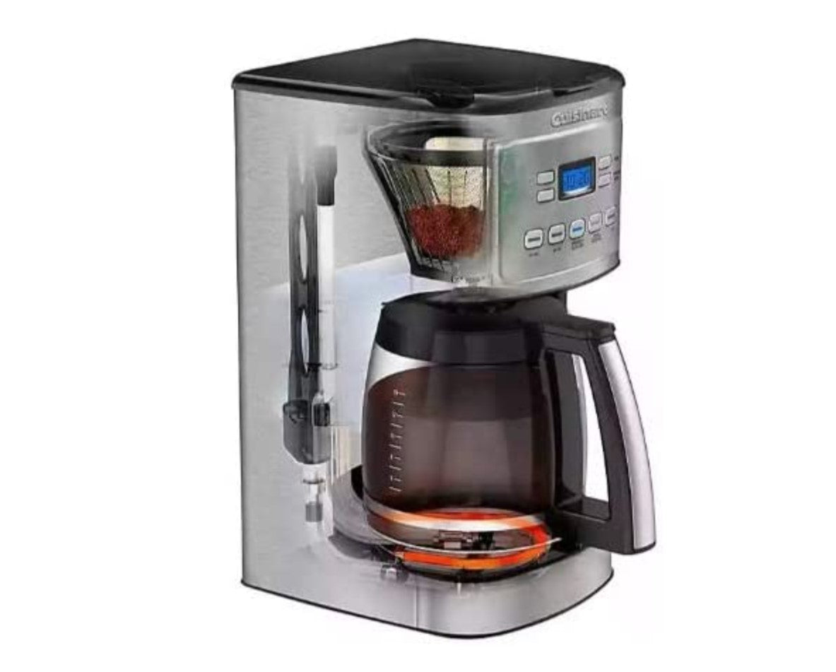 Cuisinart DCC-1800FR 14 Cup Programmable Coffee Maker with Hotter Coffee Option Silver - Certified Refurbished