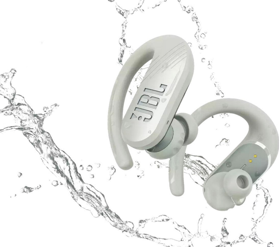 JBL JBLENDURPEAKIIWTAM-Z Endurance Peak II Waterproof Wireless In-Ear Headphones White - Certified Refurbished