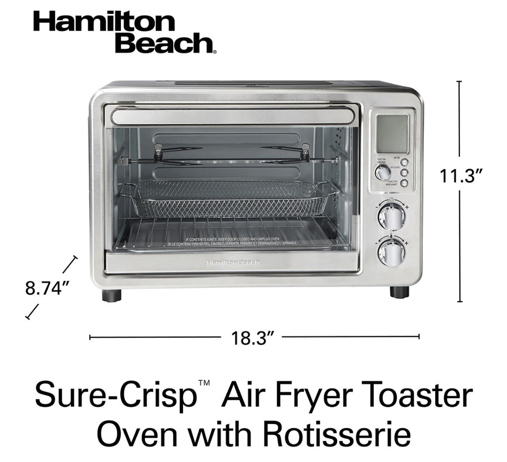 Hamilton Beach R31193 Sure-Crisp Digital Air Fryer Toaster Oven with R