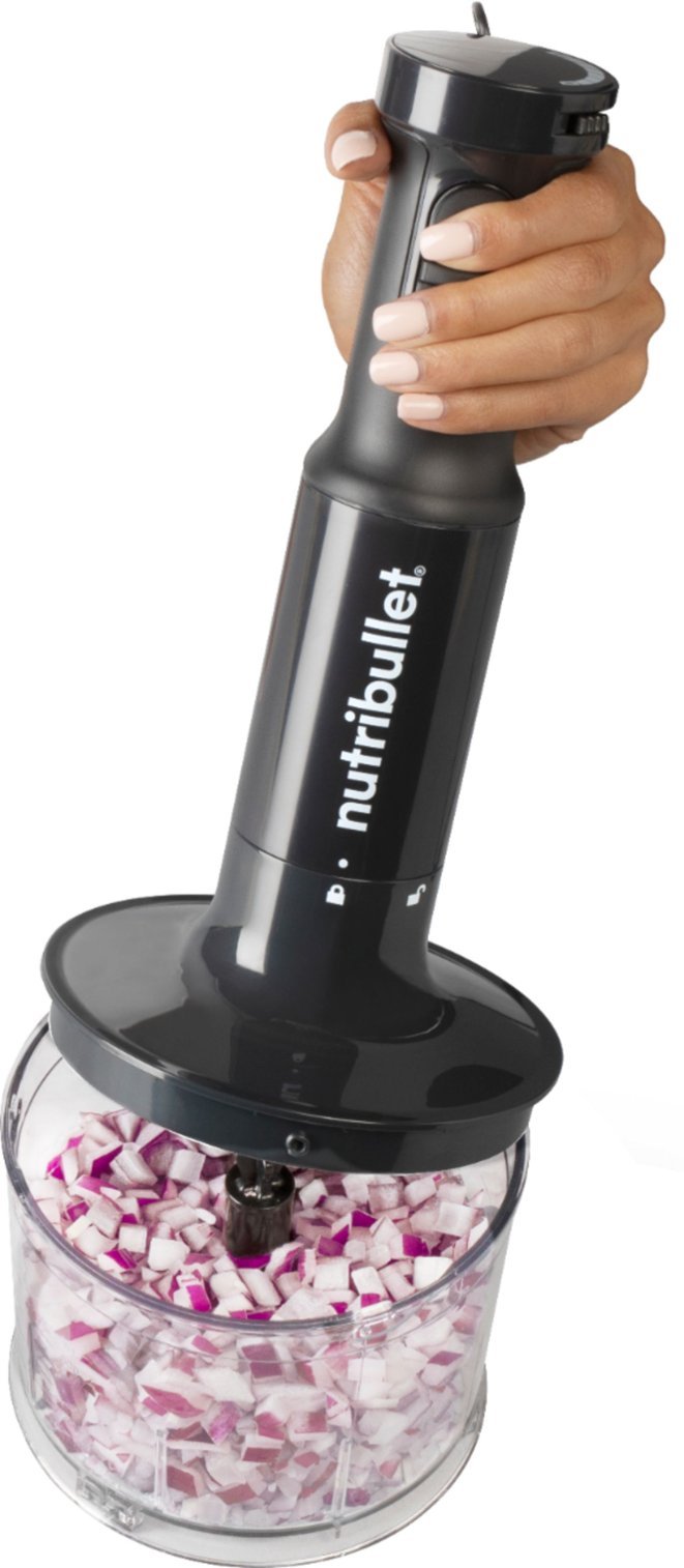 Nutribullet RNBI60100 2-Speed Immersion Blender System with Attachments Black - Certified Refurbished