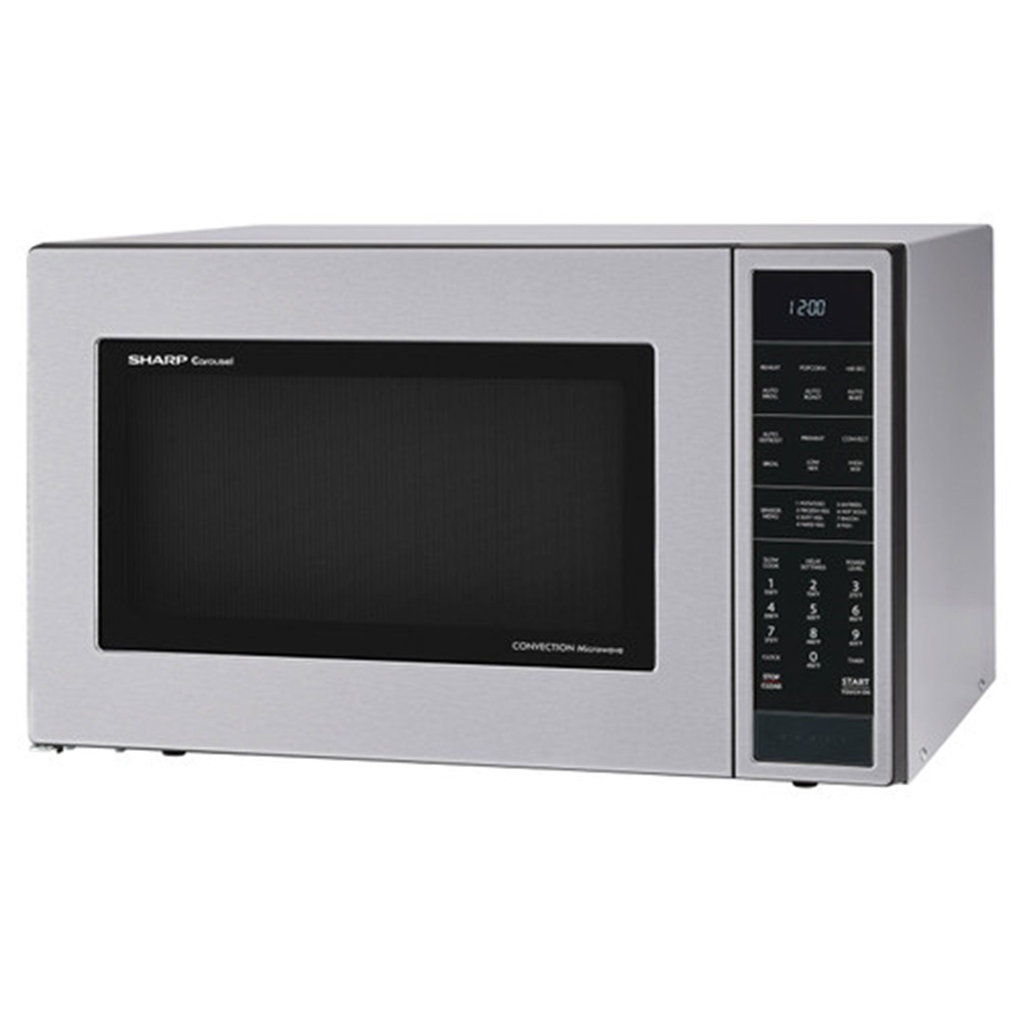 Sharp SMC1585BS 1.5 CF 900W Stainless Steel Carousel Convection Microwave Oven - Certified Refurbished