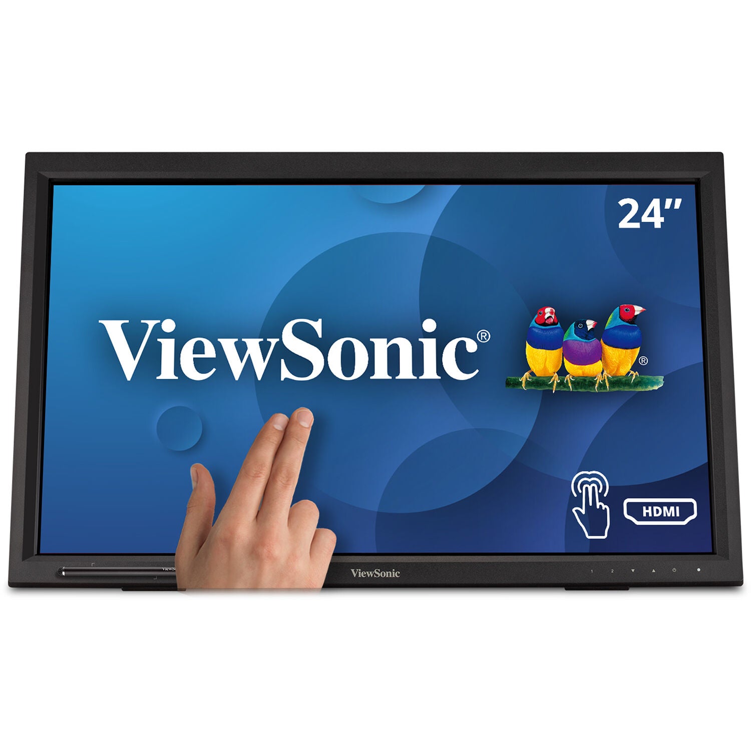 ViewSonic TD2423D-S 24" 16:9 Multi-Touch LCD Monitor - Certified Refurbished
