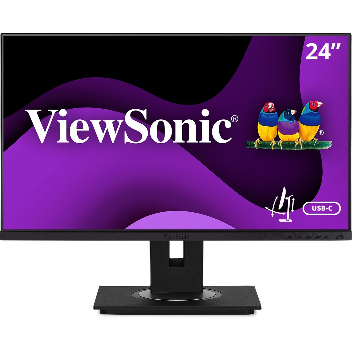 ViewSonic VG2456A-R 24" 1080p Ergonomic IPS Docking Monitor - Certified Refurbished