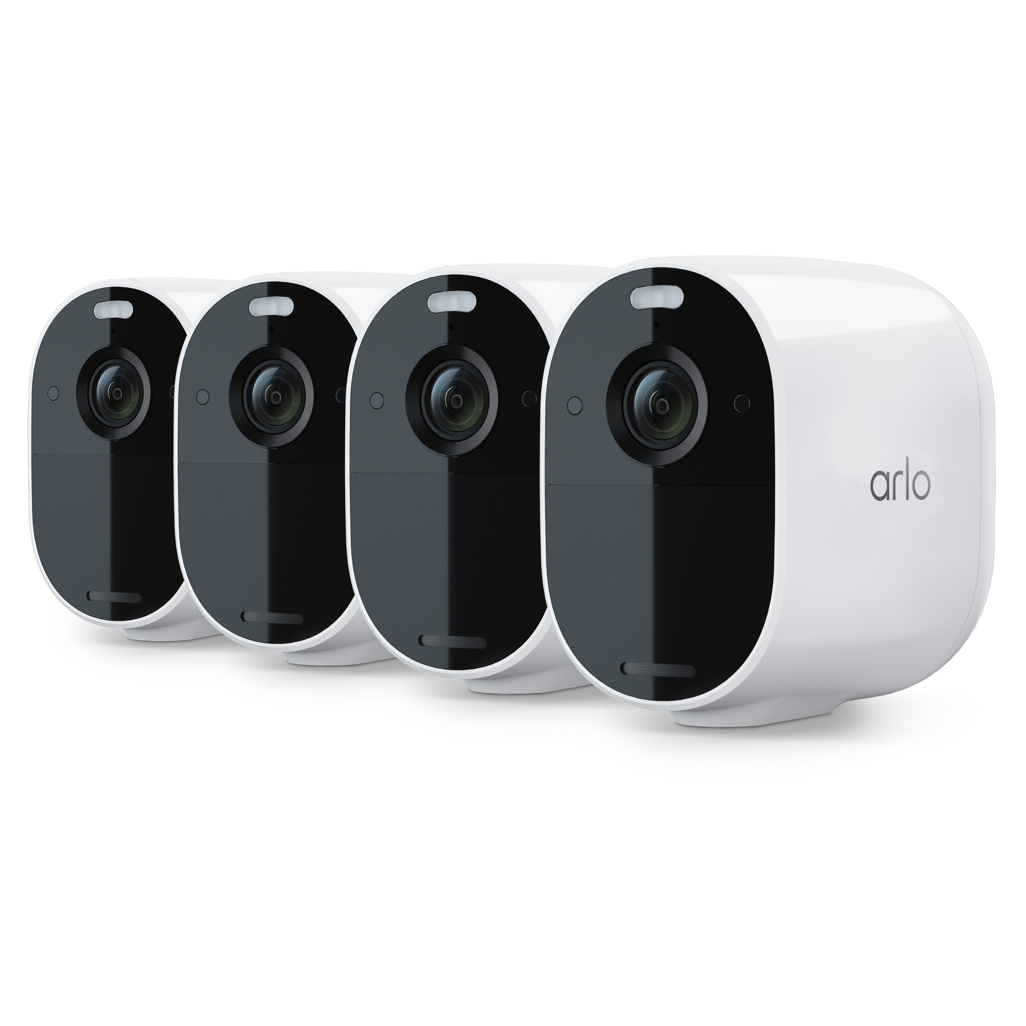 Arlo VMC2430-100NAR-KIT Essential Spotlight Wire-Free Camera 4 pack, White - Certified Refurbished