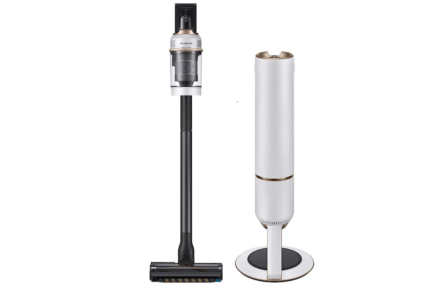 Samsung VS20A95923W/AA-RB Bespoke Jet Cordless Stick Vacuum with Clean Station Misty White - Certified Refurbished